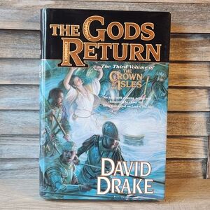 🔥 Gods Return by David Drake Hardcover Book Dust Jacket Fantasy Adventure